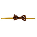 SEt Of 20PCS Twist Ties Candy Bag Cake Props Wedding Birthday Party Supplies Brown With White Dots