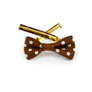 SEt Of 20PCS Twist Ties Candy Bag Cake Props Wedding Birthday Party Supplies Brown With White Dots