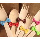 SEt Of 20PCS Twist Ties Candy Bag Cake Props Wedding Birthday Party Supplies Brown With White Dots