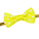 Set Of 20PCS Twist Ties Candy Bag Cake Props Wedding Birthday Party Supplies Yellow With White Dots