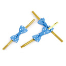 Set Of 20PCS Twist Ties Candy Bag Cake Props Wedding Birthday Party Supplies Blue With White Dots