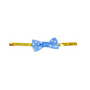 Set Of 20PCS Twist Ties Candy Bag Cake Props Wedding Birthday Party Supplies Blue With White Dots