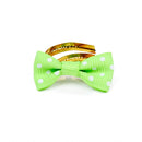 Set Of 20PCS Twist Ties Candy Bag Cake Props Wedding Birthday Party Supplies Green With White Dots