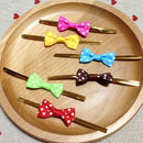 Set Of 20PCS Twist Ties Candy Bag Cake Props Wedding Birthday Party Supplies Green With White Dots