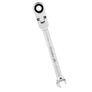 Satin Chrome Finish Flexible Head Ratchet Action Wrench Spanner Nut Tool 6mm Silver