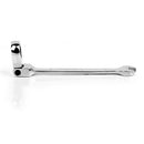 Satin Chrome Finish Flexible Head Ratchet Action Wrench Spanner Nut Tool 6mm Silver