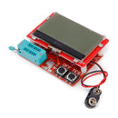 Testing 12864 LCD led Transistor Tester Detector Capacitance ESR Meter Diode Triode MOS LCR