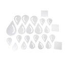 Set Of Plastic Raindrop Water Design Style Wall Hone Living Room Hall Decal Decor Art Stickers DIY