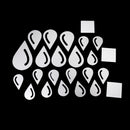 Set Of Plastic Raindrop Water Design Style Wall Hone Living Room Hall Decal Decor Art Stickers DIY