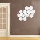 Set Of 12PCS Mirror Decals With 2PCS Double Side Adhesive Tape For Dining Room Bedroom Freezer Wardrobe