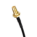 1PC Black CRC9 Plug to RP-SMA Female conversion line Pigtail Connector Adapter Cable New