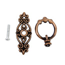 Set Of Durable Vintage Style Cabinet Drawer Dresser Cupboard Retro Single Hole Pull With Screw Antique Copper