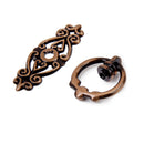 Set Of Durable Vintage Style Cabinet Drawer Dresser Cupboard Retro Single Hole Pull With Screw Antique Copper