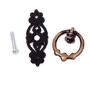 Set Of Durable Vintage Style Cabinet Drawer Dresser Cupboard Retro Single Hole Pull With Screw Antique Copper