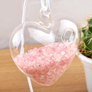 Transparent Heart Shape Wall Hanging Vase Bottle Plant Flower Decor Home Office Living Room Garden DIY