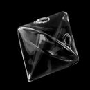 Transparent Rhombus Shape Wall Hanging Vase Bottle Plant Flower Decor Home Office Living Room Garden DIY