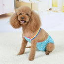 Fashionable Washable Reusable Suspender Sanitary Pant Panty Diaper With Dots for Pet Female Dog Random Color Size XXS