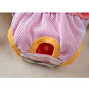 Fashionable Washable Reusable Suspender Sanitary Pant Panty Diaper With Dots for Pet Female Dog Random Color Size L