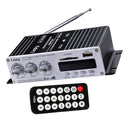 Car Mini MP3 Hi-Fi Stereo Audio Amplifier with USB/SD Port FM with Remote