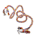 Durable Easy To Carry Flexible Shape Soft Cotton Parrot Cage Toy Rope Multi-Color 1.1M