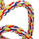 Durable Easy To Carry Flexible Shape Soft Cotton Parrot Cage Toy Rope Multi-Color 1.1M
