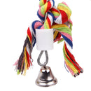 Durable Easy To Carry Flexible Shape Soft Cotton Parrot Cage Toy Rope Multi-Color 1.1M