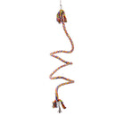 Durable Easy To Carry Flexible Shape Soft Cotton Parrot Cage Toy Rope Multi-Color 1.1M