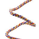 Durable Easy To Carry Flexible Shape Soft Cotton Parrot Cage Toy Rope Multi-Color 1.1M