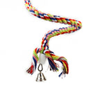 Durable Easy To Carry Flexible Shape Soft Cotton Parrot Cage Toy Rope Multi-Color 1.1M