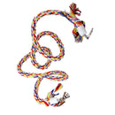 Durable Easy To Carry Flexible Shape Soft Cotton Parrot Cage Toy Rope Multi-Color 1.1M