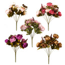 Silk Simulation Peony Bouquet Flower Plant Home Office Garden Table Wedding Party Decor DIY 50cm Purple