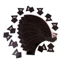 Set Of 24PCS Cute Cupcake Candy Sweets Wrappers With Toppers Wedding Birthday Party Supplies Black