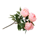 Silk Simulation Peony Bouquet Flower Plant Home Office Garden Table Wedding Party Decor DIY 40cm Pink
