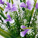 Realistic Stimulation Plastic Gladiolus Wedding Bouquet Posy Table Arrangement Home Decoration Purple