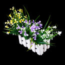 Realistic Stimulation Plastic Gladiolus Wedding Bouquet Posy Table Arrangement Home Decoration Purple