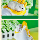 Generic Protective Gloves Bite-proof Prevent for Hamster Bite Black and Red