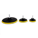 Set Of Backing Polishing Buffing Plate With Drill Adapter For Stone Furniture Wood Products Metal Automobile