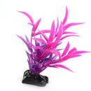 Plastic Glow In The Dark Artificial Grass Fish Tank Aquarium Decoration Rosy 35mm