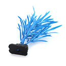 Plastic Glow In The Dark Artificial Grass Fish Tank Aquarium Decoration Blue 35mm
