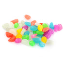 Plastic Glow In The Dark Stone Pebbles Aquarium Fish Tank Flower Pot Road Wall Swimming Pool Decorations Random PACK OF 50PCS