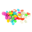 Plastic Glow In The Dark Stone Pebbles Aquarium Fish Tank Flower Pot Road Wall Swimming Pool Decorations Random PACK OF 50PCS