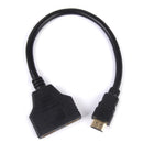 Male to 2 Female Connector Cable Converter Plug for HDTV LCD Monitor
