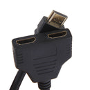 Male to 2 Female Connector Cable Converter Plug for HDTV LCD Monitor