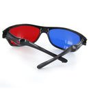Simple Style 1 Pair Plastics Red/Blue 3D Glasses Anaglyph Glasses for Movies