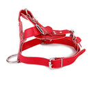 PU Leather Adjustable Chest Strap Dog Puppy Harness Safety Belt Pet Supplies Red