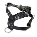 PU Leather Adjustable Chest Strap Dog Puppy Harness Safety Belt Pet Supplies Black