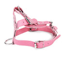 PU Leather Adjustable Chest Strap Dog Puppy Harness Safety Belt Pet Supplies Pink