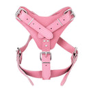 PU Leather Adjustable Chest Strap Dog Puppy Harness Safety Belt Pet Supplies Pink