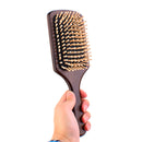 Natural Wooden Handle Wood SPA Massage Hair Brush Comb Head Care