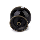 Cute Playful Ceramic Knob Door Window Cupboard TV Cabinet Drawer Handle Pull Black